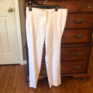 Never worn Loft white slacks size 10